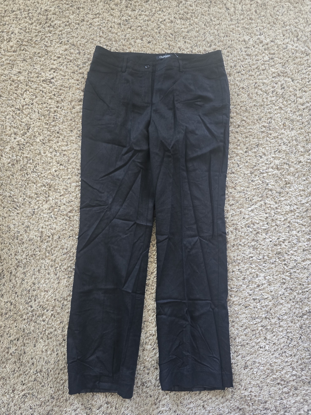 Chadwicks Black Women's Dress Pants - Straight Cut Size 12